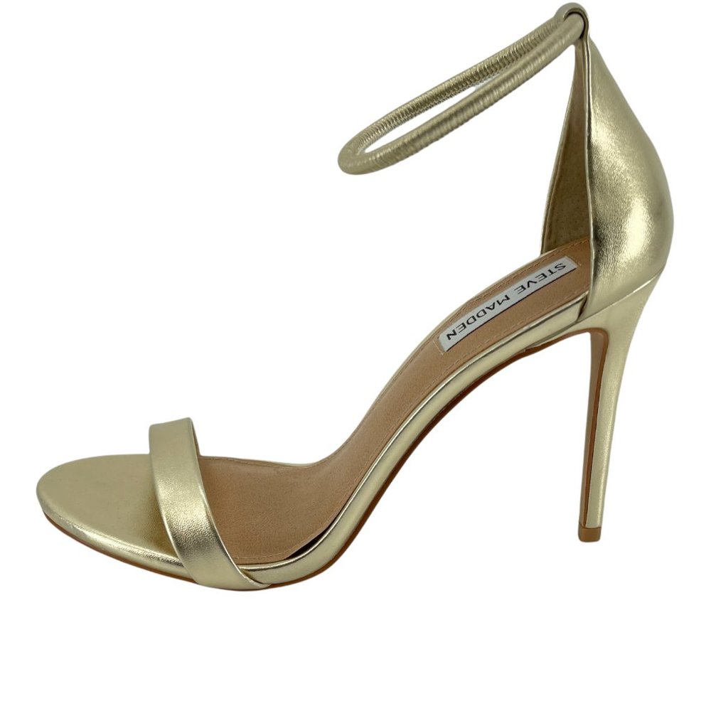 Revolve + Steve Madden Soph Gold Stiletto Sandals Size 9M